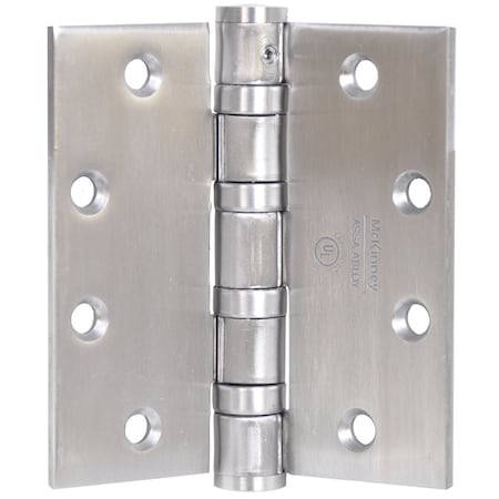 Mckinney Oil Bearing Butt Hinge, 4-1/2" x 4-1/2", 26D, Heavy, Steel Base Metal T4A3386 4-1/2X4-1/2 26D